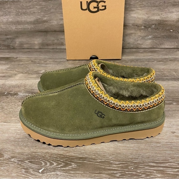 UGG | Tasman Slippers In Burnt Olive Green Size 6 NEW - Picture 7 of 13